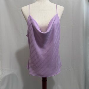 NWT Skies Are Blue Lavender Cowl Neck Spaghetti Strap (Adjustable) Cami/Tank Top